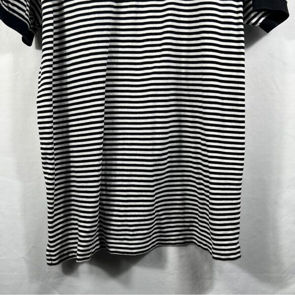 Mens Polo Ralph Lauren Black and White Striped Shirt 0648 - Picture 10 of 12